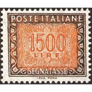 ITALIA - 1991 - Segnatasse: Cifra 1.500 L. - 1 v.