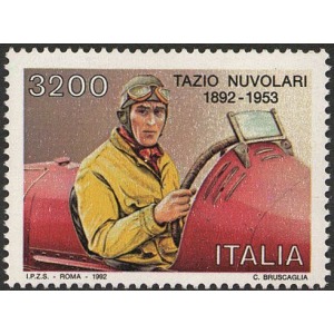 ITALIA - 1992 - 100° della nascita di Tazio Nuvolari - 1 v.