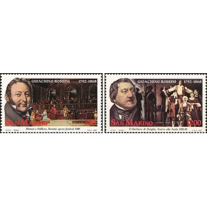 SAN MARINO - 1992 - 200° della nascita di Gioacchino Rossini - 2 v.