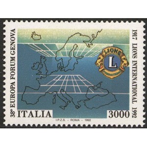 ITALIA - 1992 - 38° Europa Forum Lions Clubs - 1 v.