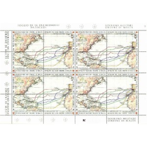 S.M.O.M. - 1992 - 500° della scoperta dell'America - 1 MF da 4 blocchi