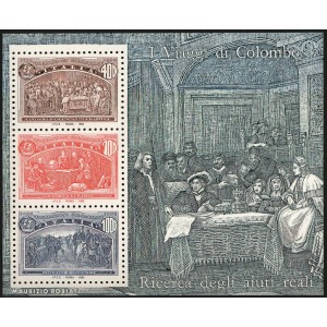 ITALIA - 1992 - 500° della scoperta dell'America - 6 BF (E.C. di Italia con Portogallo, Spagna, Stati Uniti)