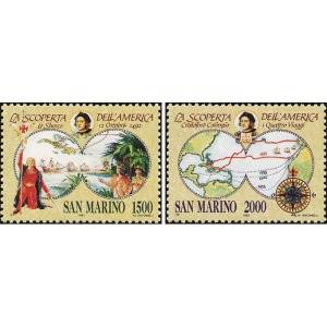 SAN MARINO - 1992 - Celebrazioni colombiane III serie - 2 v.