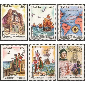 ITALIA - 1992 - Genova '92: 500° della scoperta dell'America - 6 v.