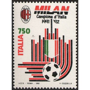 ITALIA - 1992 - Milan campione d'Italia - 1 v.