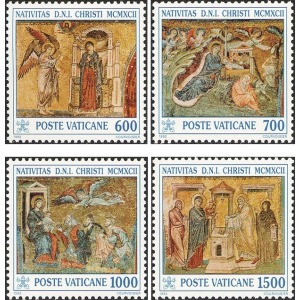 VATICANO - 1992 - Natale - 4 v.