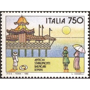 ITALIA - 1992 - Stabilimento balneare di Rimini - 1 v.