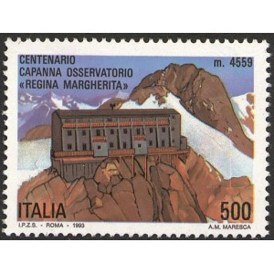 ITALIA - 1993 - 100° della Capanna osservatorio Regina Margherita - 1 v.