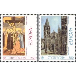 VATICANO - 1993 - Europa: Arte contemporanea - 2 v.