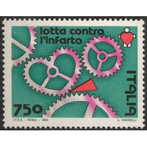ITALIA - 1993 - Lotta all'infarto - 1 v.