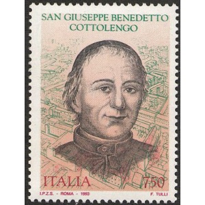 ITALIA - 1993 - San Giuseppe Benedetto Cottolengo - 1 v.