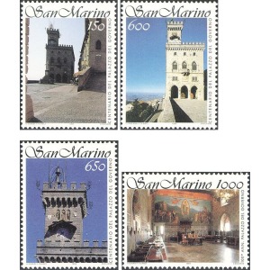 SAN MARINO - 1994 - 100° del Palazzo del Governo - 4 v.