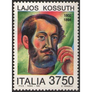 ITALIA - 1994 - 100° della morte di Lajos Kossuth - 1 v.
