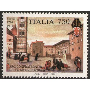 ITALIA - 1994 - 750° della Venerabile Ariconfraternita della Misericordia di Firenze - 1 v.