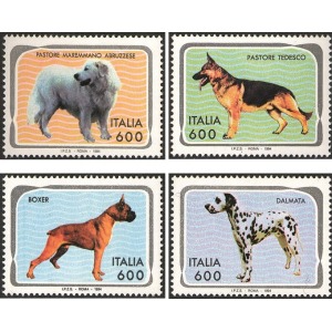 ITALIA - 1994 - Cani - 4 v.