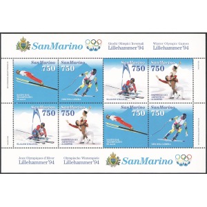 SAN MARINO - 1994 - Olimpiadi invernali di Lillehammer - 1 BF
