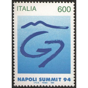 ITALIA - 1994 - Vertice del G7 a Napoli - 1 v.