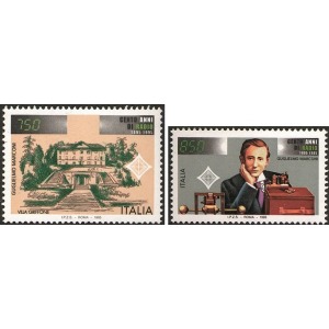 ITALIA - 1995 - 100° della Radio: Guglielmo Marconi - 2 v. (E.C. di Italia con San Marino, Vaticano, Germania, Irlanda)