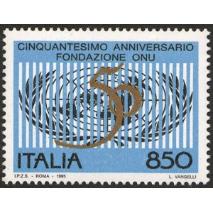 ITALIA - 1995 - 50° dell'ONU - 1 v.