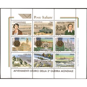 ITALIA - 1995 - Avvenimenti della II Guerra Mondiale III serie - 1 BF