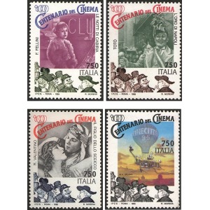 ITALIA - 1995 - Cinema: 100° del cinema I serie - 4 v.