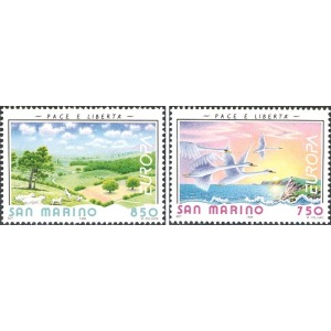 SAN MARINO - 1995 - Europa: Pace e Libertà - 2 v.