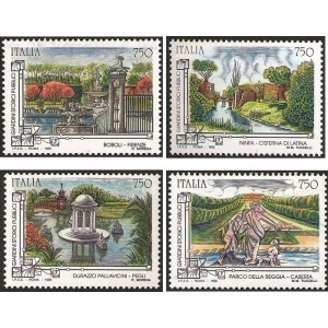 ITALIA - 1995 - Giardini storici pubblici - 4 v.