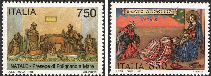 1995 Natale 2 v. Italia ITALIA - 1995 - Natale - 2 v.