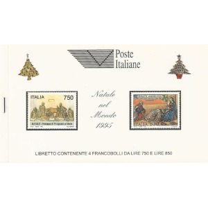 ITALIA - 1995 - Natale nel mondo con copertina bianca - 1 libretto