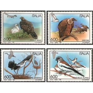 ITALIA - 1995 - Uccelli - 4 v.