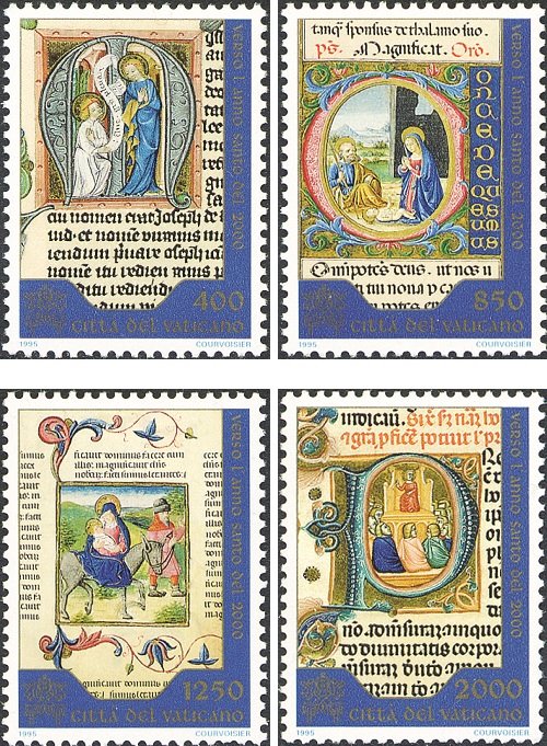 1995 Verso l Anno Santo del 2000 I serie 4 v. Vaticano VATICANO - 1995 - Verso l'Anno Santo del 2000 I serie - 4 v.