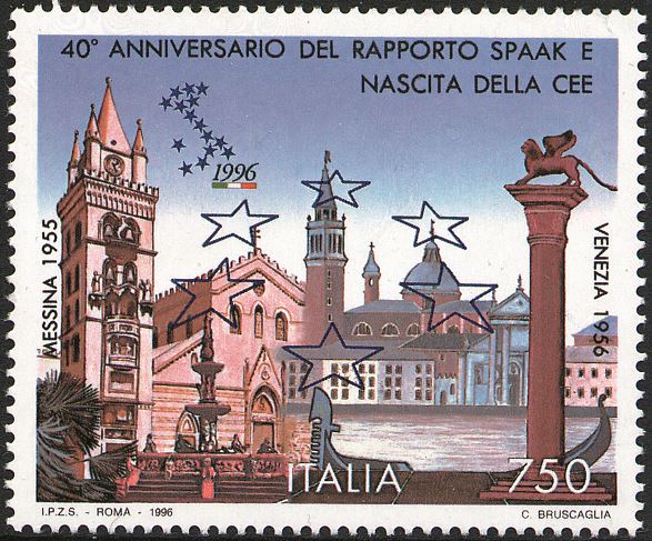 1996 40° del Rapporto Spaak e della nascita della CEE 1 v. Italia ITALIA - 1996 - 40° del Rapporto Spaak e della nascita della CEE - 1 v.