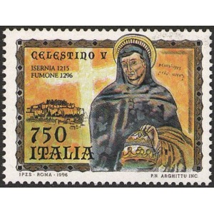 ITALIA - 1996 - 700° della morte di Papa Celestino V - 1 v.