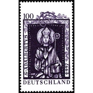 GERMANIA - 1997 - 1000° della morte di Sant'Adalberto da Praga - 1 v. (E.C. di Germania con Vaticano, Polonia, Repubblica Ceca, Ungheria)