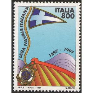 ITALIA - 1997 - 100° della Lega Navale Italiana - 1 v.