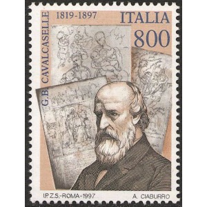 ITALIA - 1997 - 100° della morte di Giovan Battista Cavalcaselle - 1 v.