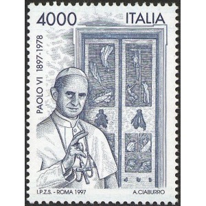 ITALIA - 1997 - 100° della nascita di Papa Paolo VI - 1 v.