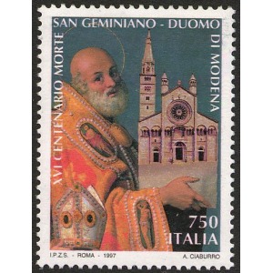 ITALIA - 1997 - 1600° della morte di San Gemignano e Duomo di Modena - 1 v.