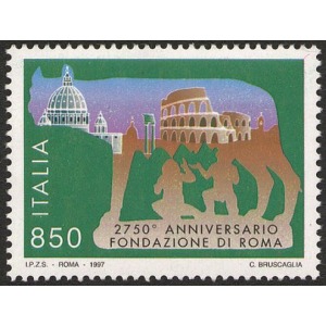 ITALIA - 1997 - 2750° della fondazione di Roma - 1 v.