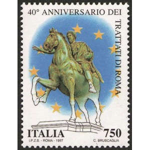 ITALIA - 1997 - 40° dei Trattati di Roma - 1 v.