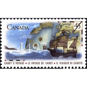 CANADA - 1997 - 500° dello sbarco di Giovanni Caboto sulle coste canadesi - 1 v. (E.C. di Canada con Italia)