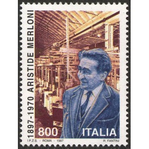 ITALIA - 1997 - 50° della nascita di Aristide Merloni - 1 v.