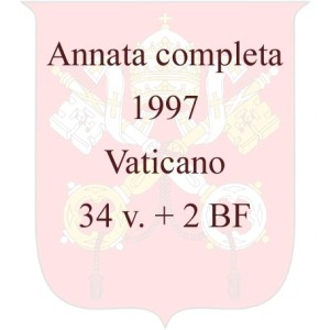 VATICANO - 1997 - Annata completa - 34 v. + 2 BF