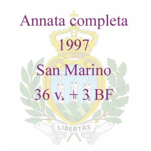 SAN MARINO - 1997 - Annata completa - 36 v. + 3 BF