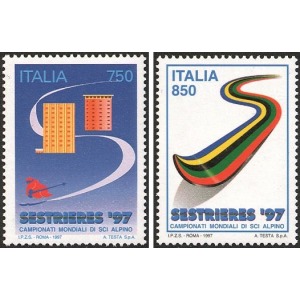 ITALIA - 1997 - Campionato mondiale di sci Sestriere '97 - 2 v.