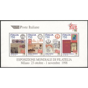 ITALIA - 1997 - Esposizione filatelica Italia '98 - 1 BF