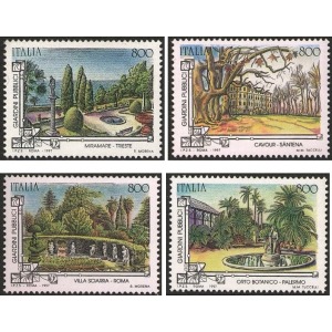 ITALIA - 1997 - Giardini storici pubblici - 4 v.