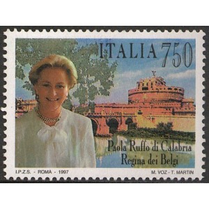 ITALIA - 1997 - Paola Ruffo di Calabria - 1 v. (E.C. di Italia con Belgio)