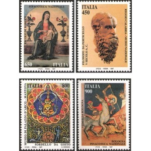 ITALIA - 1997 - Tesori dei musei nazionali - 4 v.