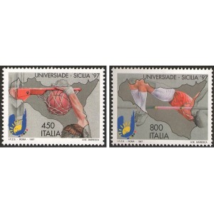 ITALIA - 1997 - Universiade '97 in Sicilia - 2 v.
